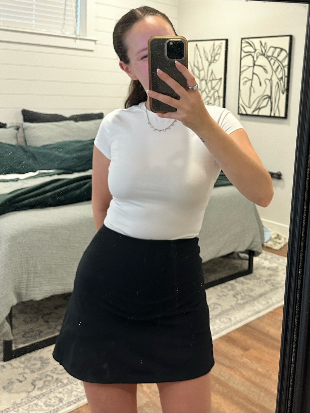 girlfriend collective Black Mini Skirt